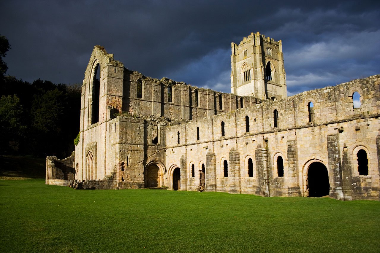 Fountains Abbey is one of the Heritage Sites Free Entry 11th-17th December